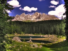 Lake in the Dolomites